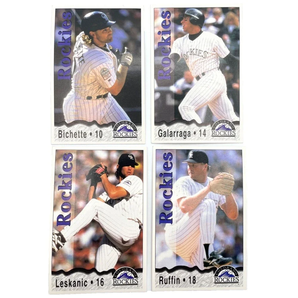 Set Of 26 Colorado Rockies Baseball Cards 1995 Playoff Team KC Life Insurance Co